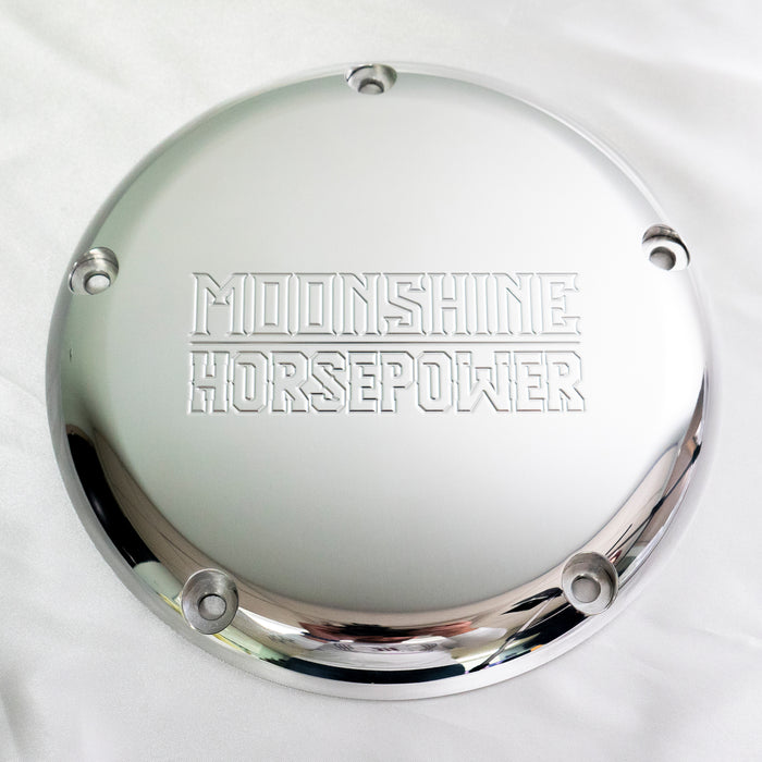 M8 Derby Cover, HP Logo, Polished - MHP-1143