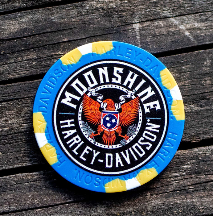 Moonshine H-D Poker Chip