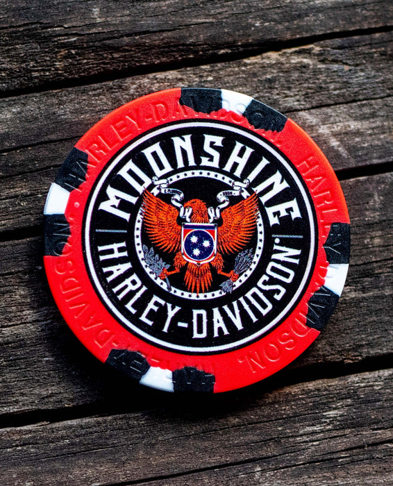 Moonshine H-D Poker Chip