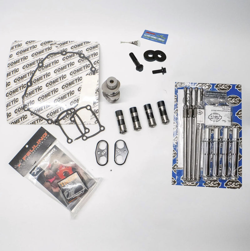Moonshine HP MHP-485 M8 Cam Kit - Chrome Pushrod Tubes - MHP-5012