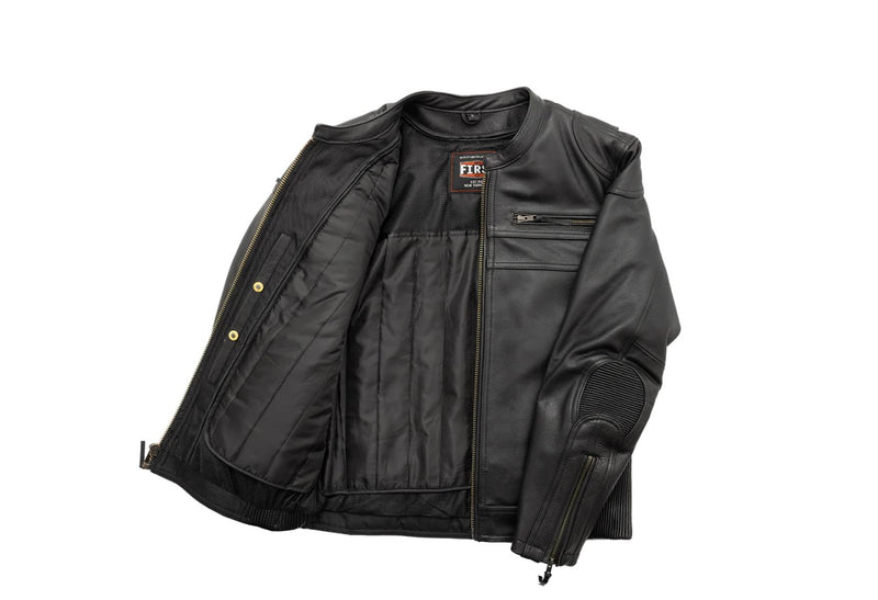 Nemesis Men's Motorcycle Leather Jacket - FIM295CDMZ