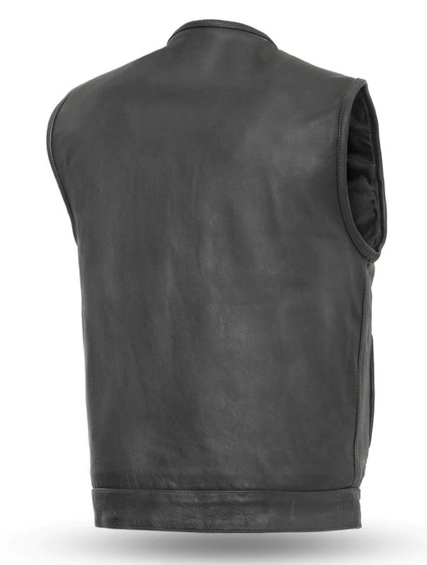 No Rival - Men's Motorcycle Leather Vest