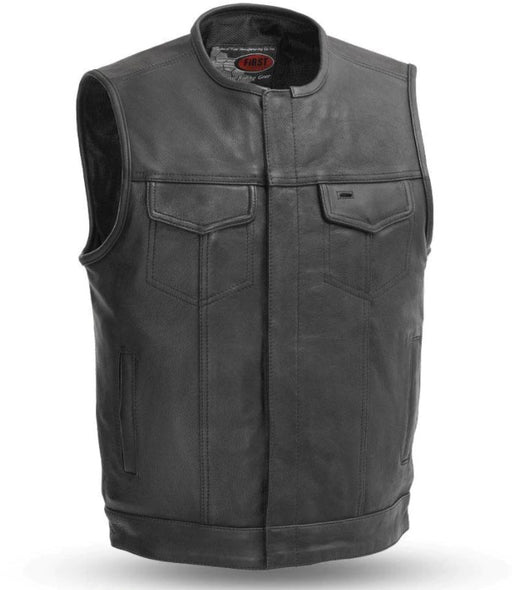 Milwaukee Leather Men's Gambler Snap Front Motorcycle Leather Vest