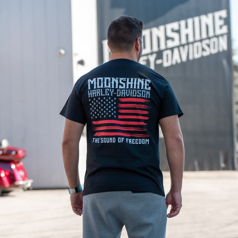 Flag Men's Black T-Shirt