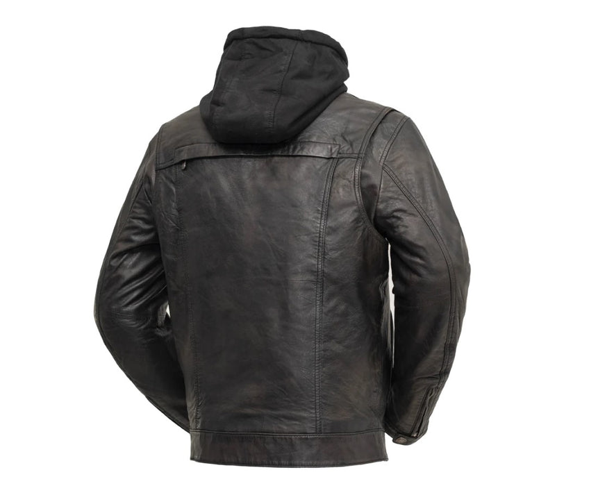 Vendetta Men's Motorcycle Leather Jacket - FIM276SDTZ