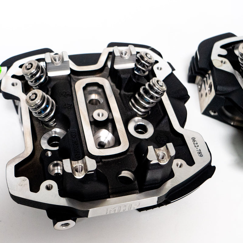 MHP M8 Monster Heads +2.5MM OS Ti/Inc Valved 95CC Oil Cooled Black Highlighted - New - MHP-F25H95T-NEW