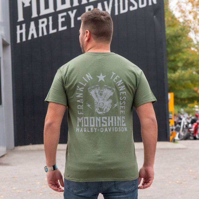 Arch Motor Men's Military Green Short Sleeve Shirt