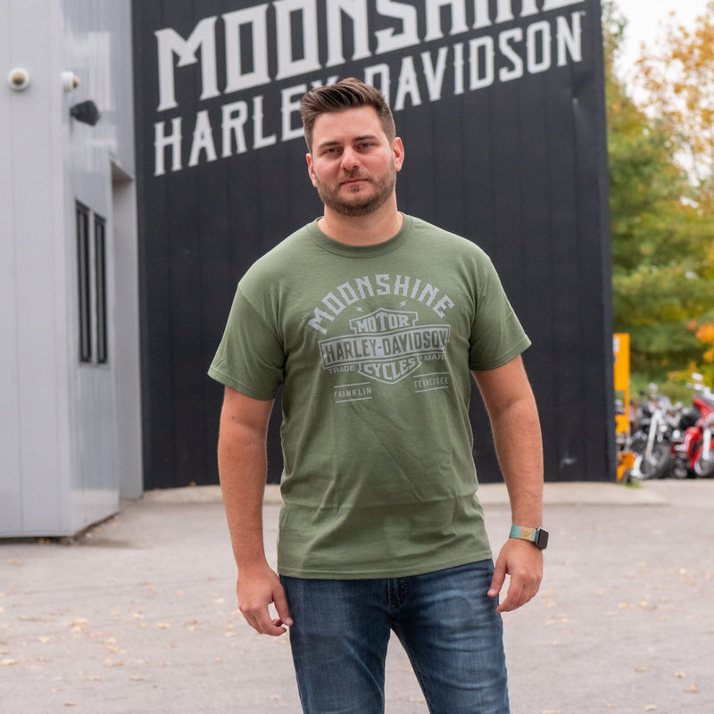 Arch Motor Men's Military Green Short Sleeve Shirt