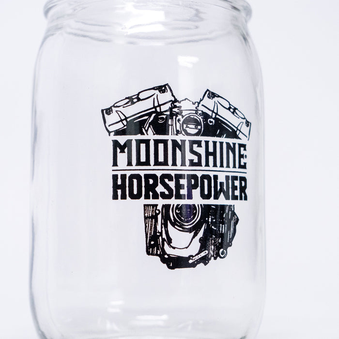 Moonshine Horsepower Mason Jar