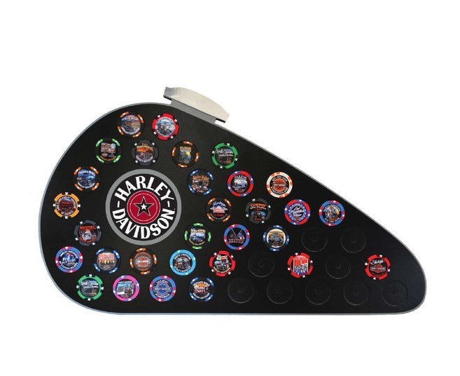 Harley-Davidson® Fatboy Gas Tank Magnetic Poker Chip Frame - Holds 39 ...