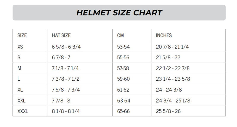 motocross helmet size chart shoei PFS Custom Service Slight improvements make the Cadillac of helmets even better Shoei VFX-EVO Helmet - White